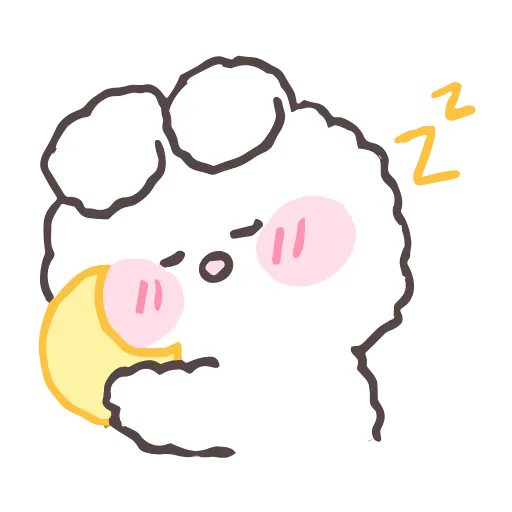 😴 Стикер «tiny bunny stickers» для Telegram