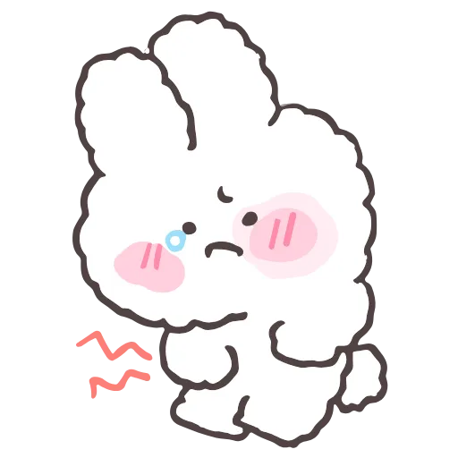 😥 Стикер «tiny bunny stickers» для Telegram