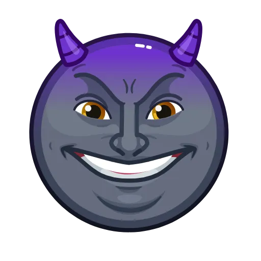 😈 Стикер «Stealth Moon» для Telegram