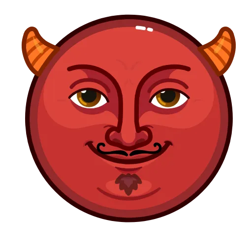 😈 Стикер «Stealth Moon» для Telegram