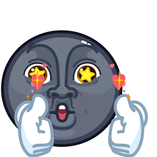 🤩 Стикер «Stealth Moon» для Telegram