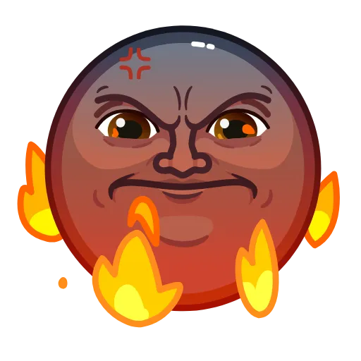 😡 Стикер «Stealth Moon» для Telegram