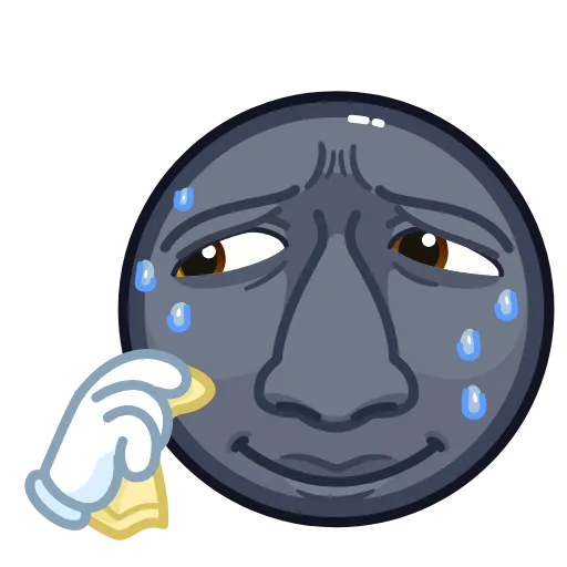 😓 Стикер «Stealth Moon» для Telegram