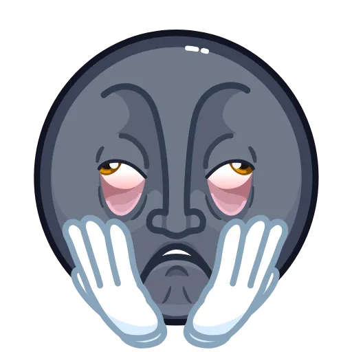 🙄 Стикер «Stealth Moon» для Telegram