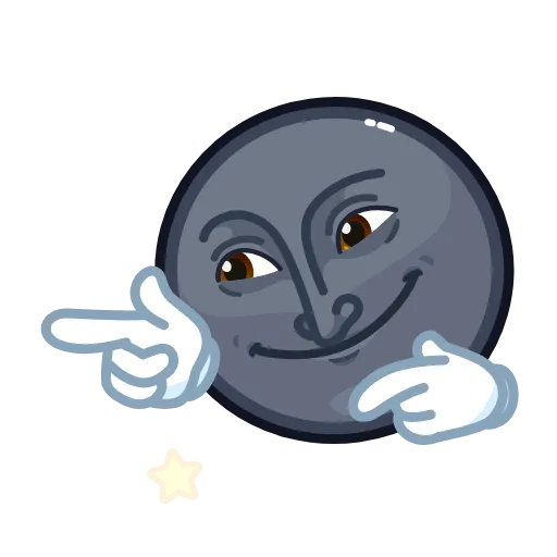 🙂 Стикер «Stealth Moon» для Telegram