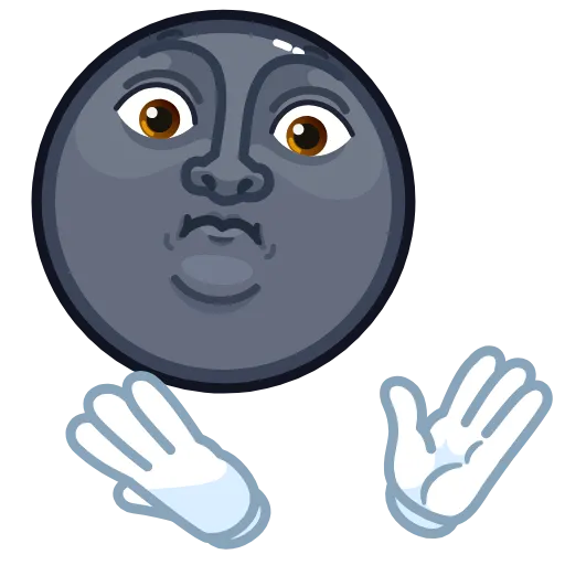 😳 Стикер «Stealth Moon» для Telegram