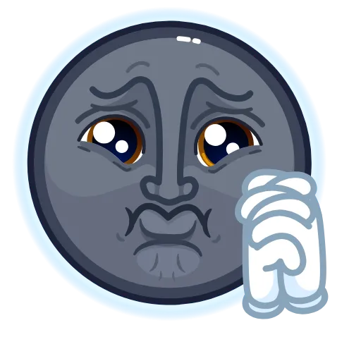 🥺 Стикер «Stealth Moon» для Telegram