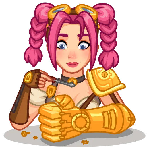 👍 Стикер «Steamy Julia» для Telegram