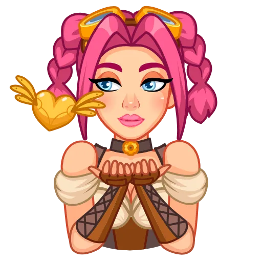 😘 Стикер «Steamy Julia» для Telegram