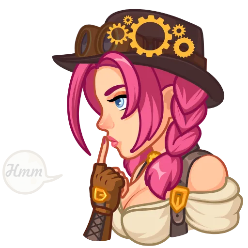 🤔 Стикер «Steamy Julia» для Telegram