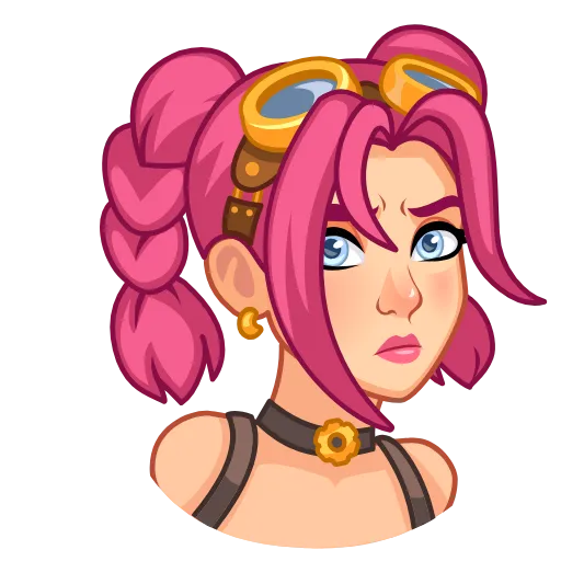 🤨 Стикер «Steamy Julia» для Telegram