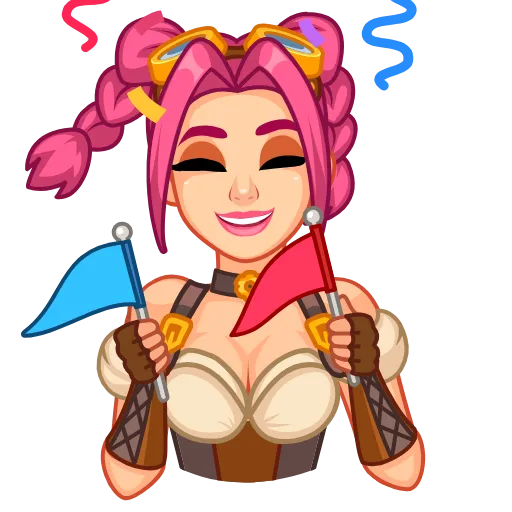 😀 Стикер «Steamy Julia» для Telegram