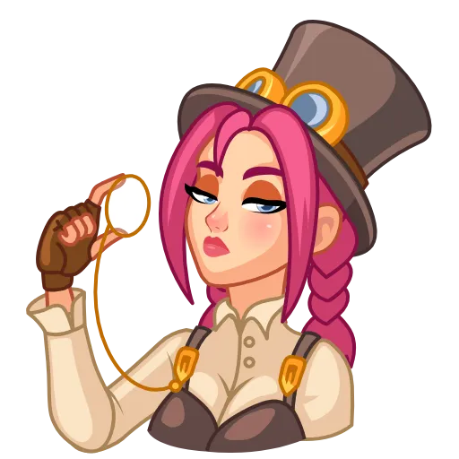 🧐 Стикер «Steamy Julia» для Telegram