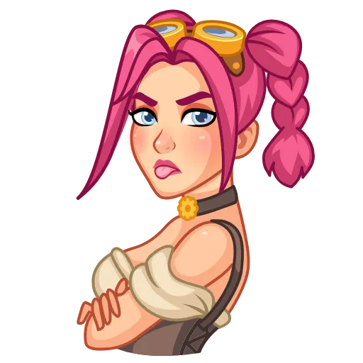😛 Стикер «Steamy Julia» для Telegram