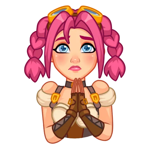 🙏 Эмодзи «Steamy Julia» для Telegram