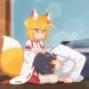 ☺️ Эмодзи «⠀ ⠀ ⠀ Fox senko san» для Telegram