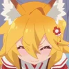 😖 Эмодзи «⠀ ⠀ ⠀ Fox senko san» для Telegram