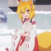 😈 Эмодзи «⠀ ⠀ ⠀ Fox senko san» для Telegram