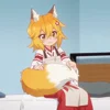☺️ Эмодзи «⠀ ⠀ ⠀ Fox senko san» для Telegram