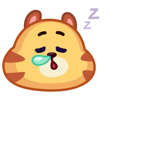 😴 Эмодзи «Tendy Tiger» для Telegram