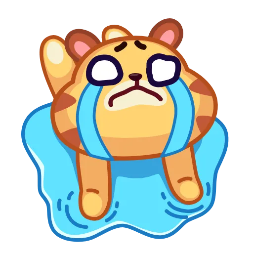 😭 Эмодзи «Tendy Tiger» для Telegram