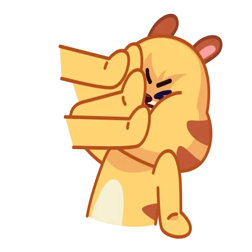 😑 Эмодзи «Tendy Tiger» для Telegram