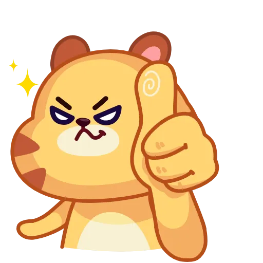🙂 Эмодзи «Tendy Tiger» для Telegram