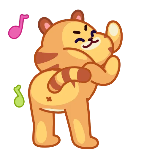 🤩 Эмодзи «Tendy Tiger» для Telegram