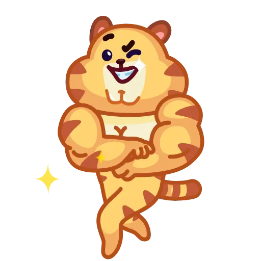 😁 Эмодзи «Tendy Tiger» для Telegram