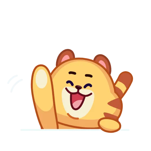 👋 Эмодзи «Tendy Tiger» для Telegram