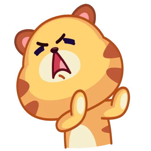 😣 Эмодзи «Tendy Tiger» для Telegram