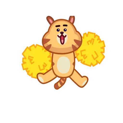 🥳 Эмодзи «Tendy Tiger» для Telegram