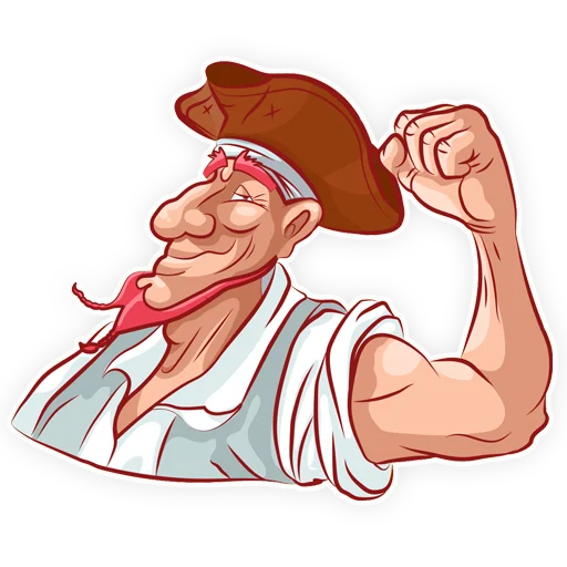 💪 Стикер «Пират» для Telegram