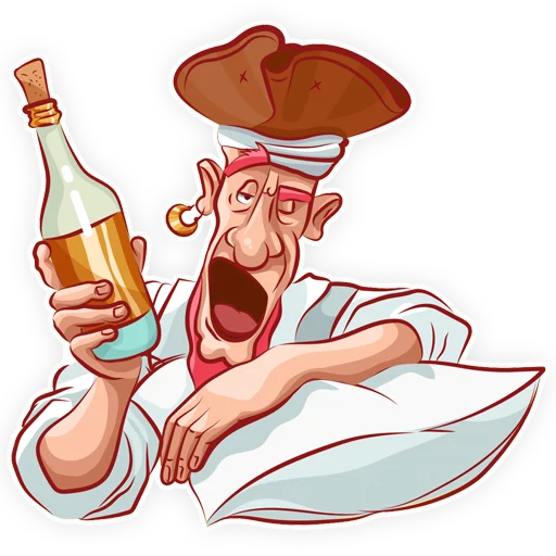 🍻 Стикер «Пират» для Telegram