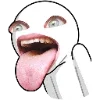 😛 Эмодзи «Стикерфейс» для Telegram