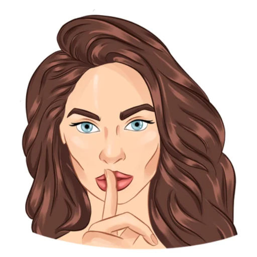 🤫 Стикер «Mix stickers» для Telegram