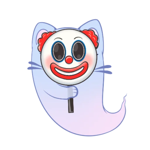 🤡 Стикер «Котопризрак» для Telegram