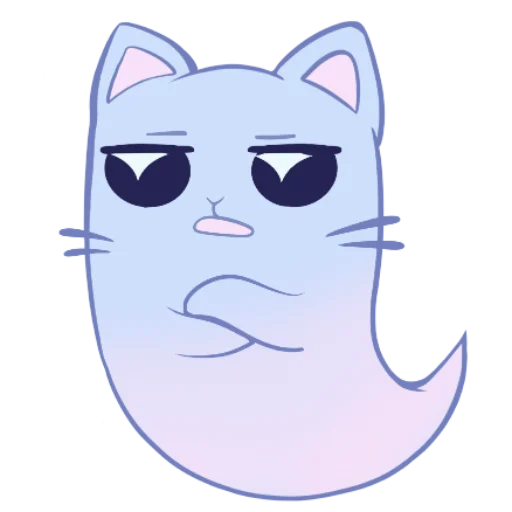 🙄 Стикер «Котопризрак» для Telegram