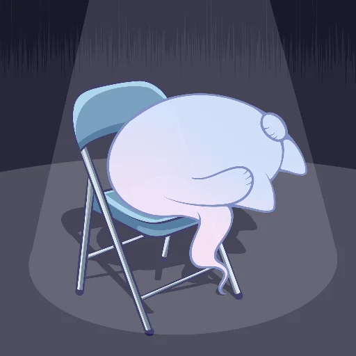 😭 Стикер «Котопризрак» для Telegram