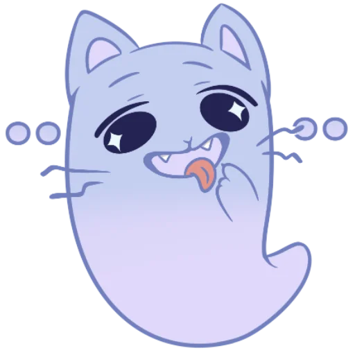 🤪 Стикер «Котопризрак» для Telegram