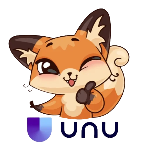 🦊 Стикер «UNU» для Telegram