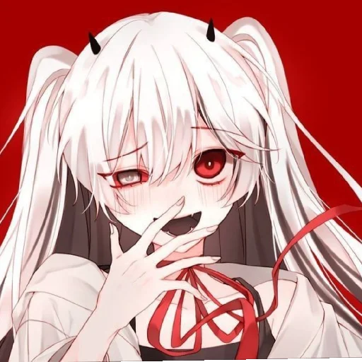 ♦️ Стикер «Red (anime chan)» для Telegram