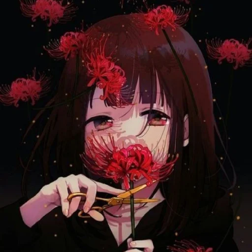 ♦️ Стикер «Red (anime chan)» для Telegram