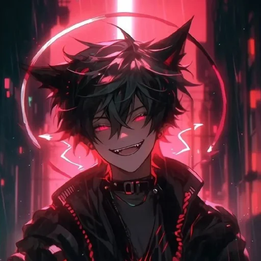 ♦️ Стикер «Red (anime chan)» для Telegram