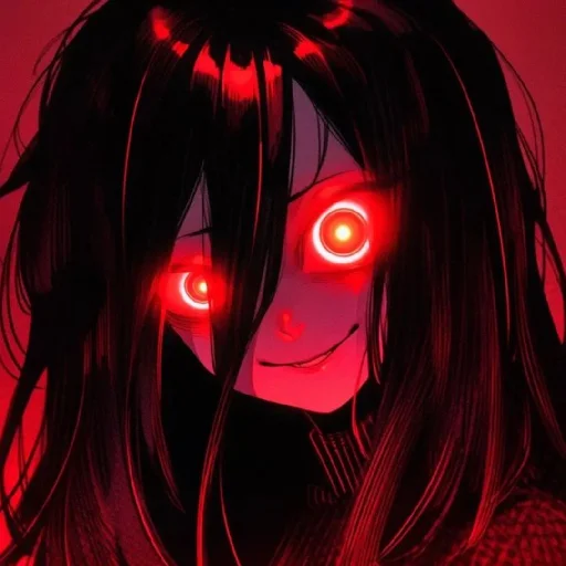♦️ Стикер «Red (anime chan)» для Telegram