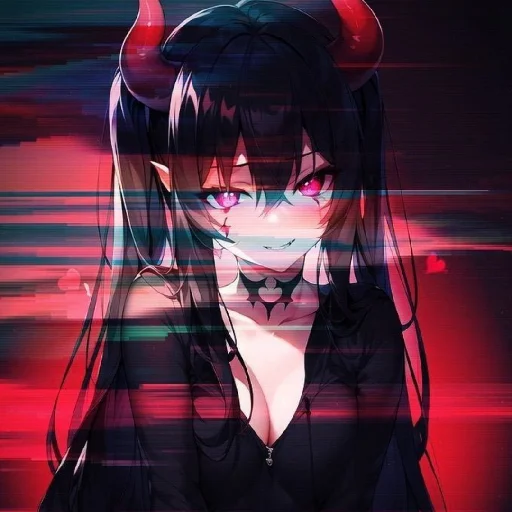 ♦️ Стикер «Red (anime chan)» для Telegram
