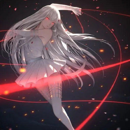 ♦️ Стикер «Red (anime chan)» для Telegram