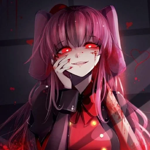 ♦️ Стикер «Red (anime chan)» для Telegram