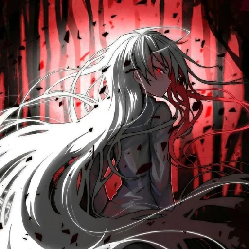 ♦️ Стикер «Red (anime chan)» для Telegram