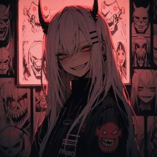 ♦️ Стикер «Red (anime chan)» для Telegram